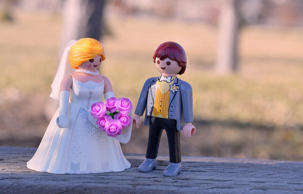 Animated wedding video footage