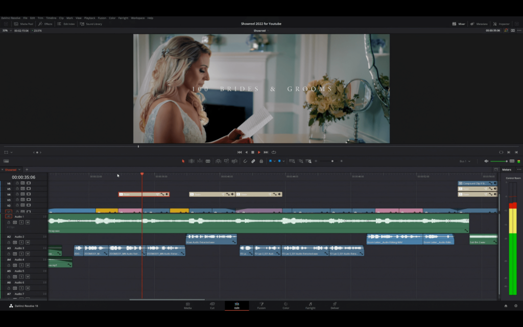 Wedding video showreel tutorial