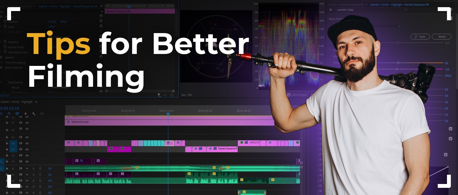 From videographer to editor. My tips on setting up a better filming process.