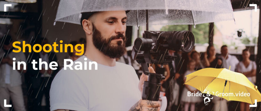 how to shoot weddings in the rain