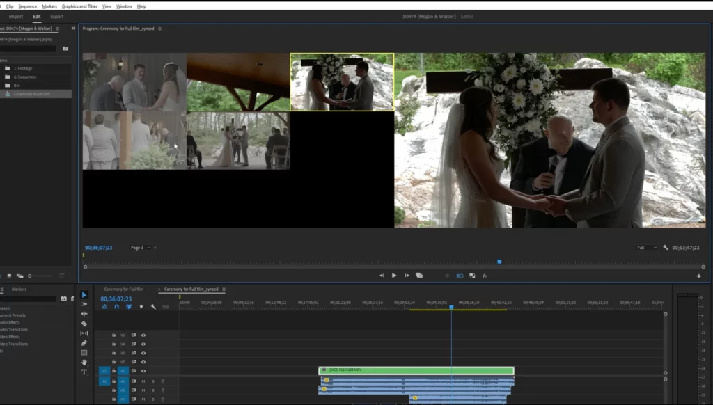 Multicam View in Premiere Pro