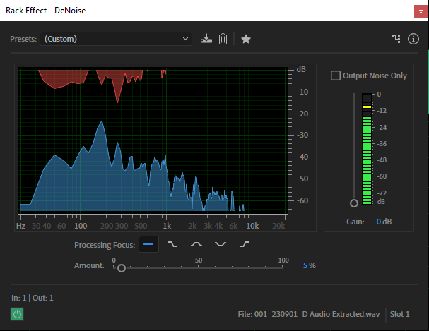 DeNoise standard Adobe plugin