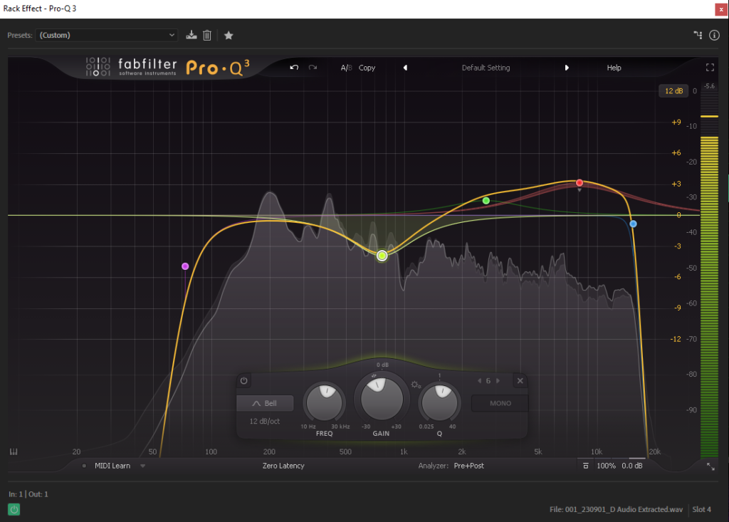 FabFilter Pro-Q3 equalizer