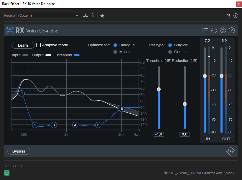 Izotope RX 10 Voice De-Noise